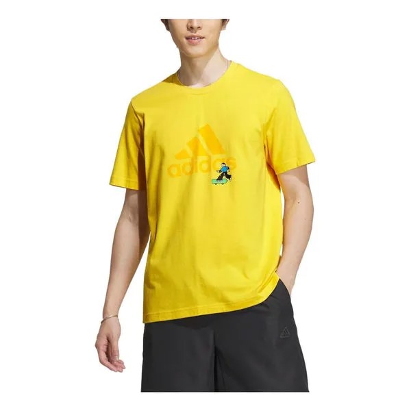 Футболка adidas Graphic Logo T-Shirt 'Yellow', желтый