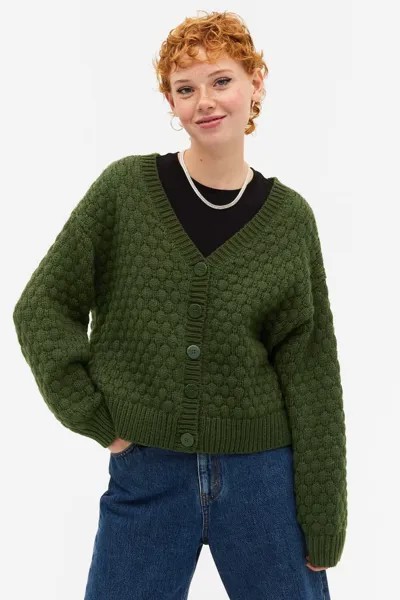 Кардиган женский Monki 1003339001 зеленый 2XS (доставка из-за рубежа)