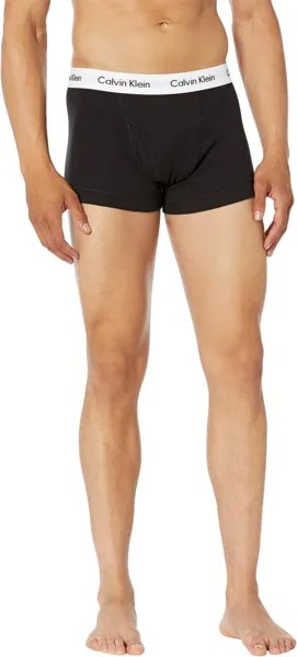 Трусы Cotton Classics Trunks 5-Pack Calvin Klein Underwear, цвет Black/Natural Gray/Grey Heather/White/Night Sky/Ponderosa Pine