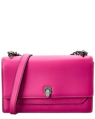 Valextra Spritz Средняя кожаная сумка через плечо женская, розовая