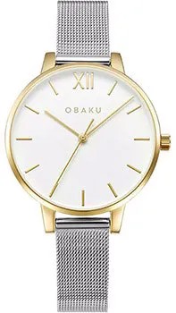 Fashion наручные  женские часы Obaku V209LXGIMC. Коллекция Mesh