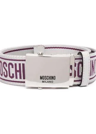 Moschino ремень с жаккардовым логотипом