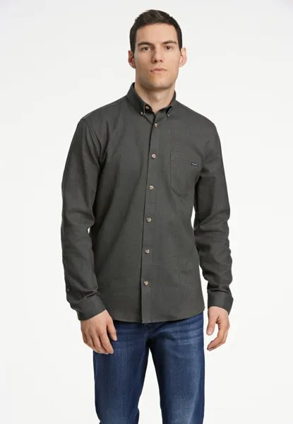 Рубашка BRUSHED HERRINGBONE L S Lindbergh, цвет army