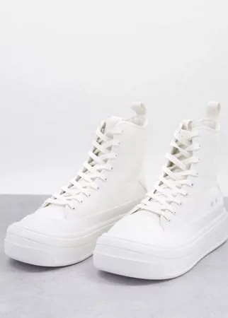 Белые кроссовки на массивной подошве ASOS DESIGN-Белый