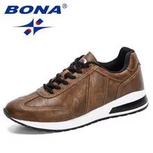 Туфли BONA мужские из микрофибры, роскошные брендовые дизайнерские лоферы, Мокасины, дышащая обувь для вождения, 2020