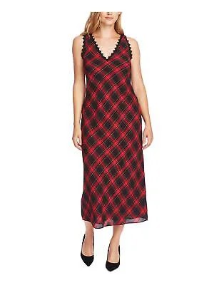 VINCE CAMUTO Женское красное вечернее платье без рукавов с v-образным вырезом и длиной до колен + расклешенное платье 6