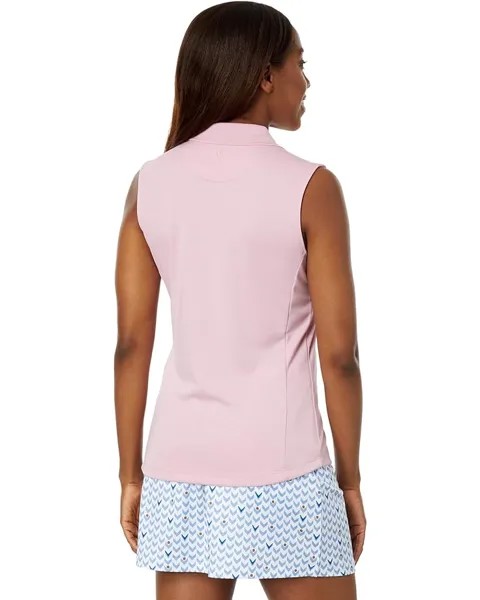 Поло Callaway Sleeveless Essential Solid Knit Polo, цвет Pink Nectar