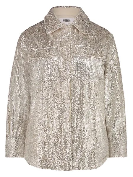 Куртка Steve Madden Hemdjacke Glitter Sweet, серебряный