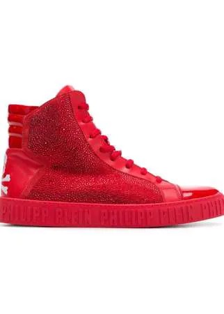 Philipp Plein высокие кеды с декором