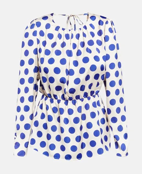 Элегантная блузка-рубашка Rinascimento, синий