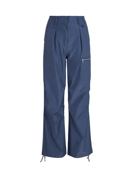 Обычные брюки со складками спереди Calvin Klein Jeans, морской синий