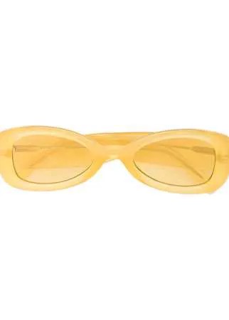 Linda Farrow солнцезащитные очки в овальной оправе