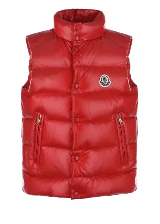 Красный стеганый жилет Moncler детский