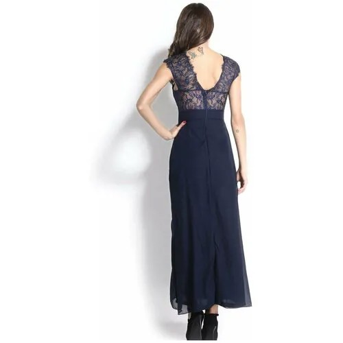 Женское Темно-синее платье длинное клубное женский D6612 ChiMagNa 42-44рр S/M