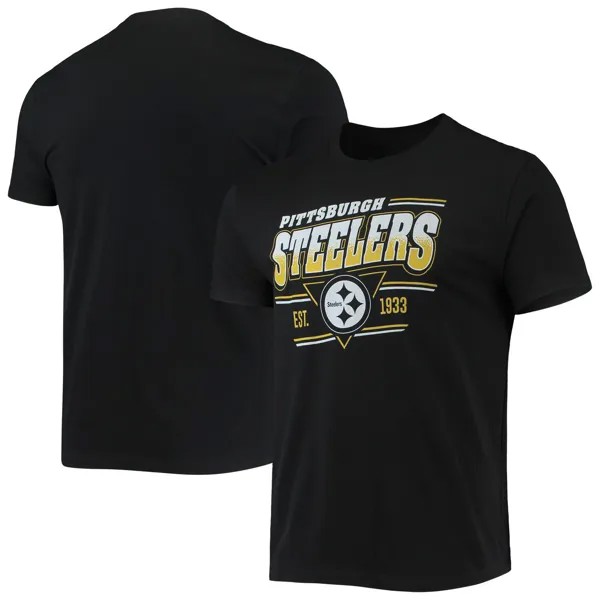 Мужская черная футболка с ретро-стилем Pittsburgh Steelers Junk Food