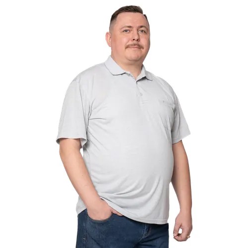 Поло GrandeMan, размер 3 XL, белый