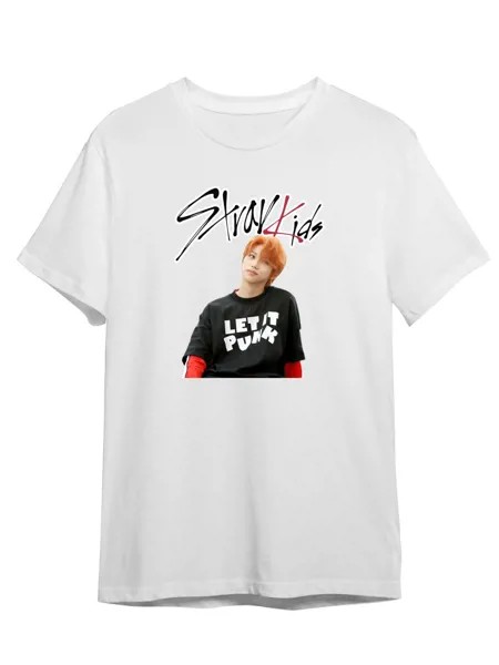 Футболка унисекс Каждому Своё Stray Kids/K-Pop/Корея MGSK21 белая 2XL