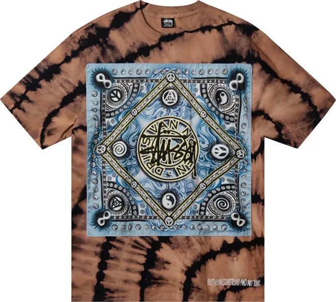 Футболка Stussy x Dries Van Noten Bandana Tee 'Camel', коричневый