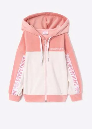 Толстовка oversize колор-блок для девочки Gloria Jeans