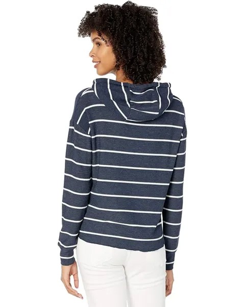 Худи Chaser Beach Stripes Cozy Knit High-Low Cropped Hoodie, цвет Stripe