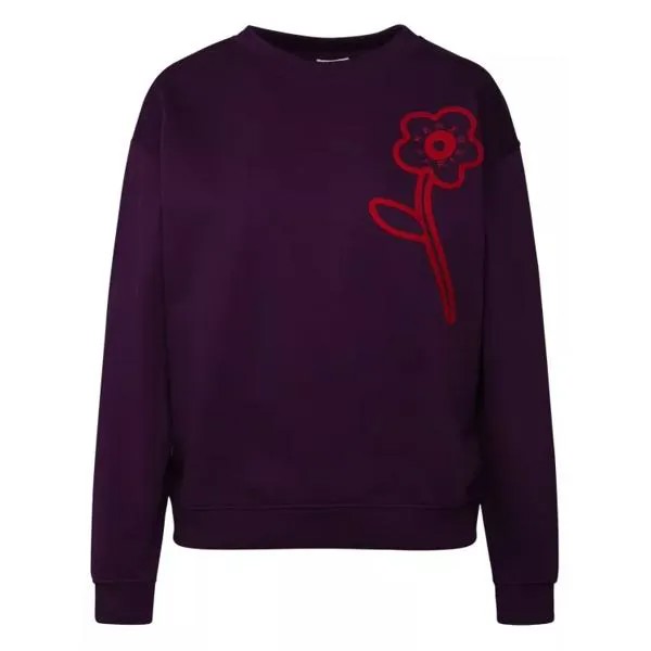 Футболка cotton sweatshirt Kenzo, фиолетовый