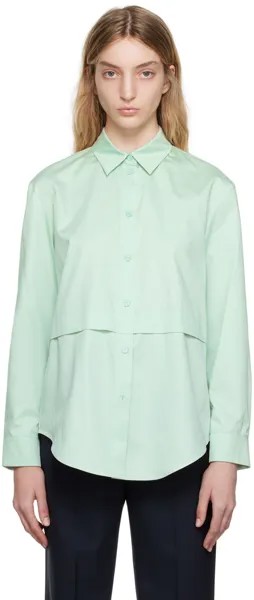 Зеленая рубашка Glassa Max Mara Leisure