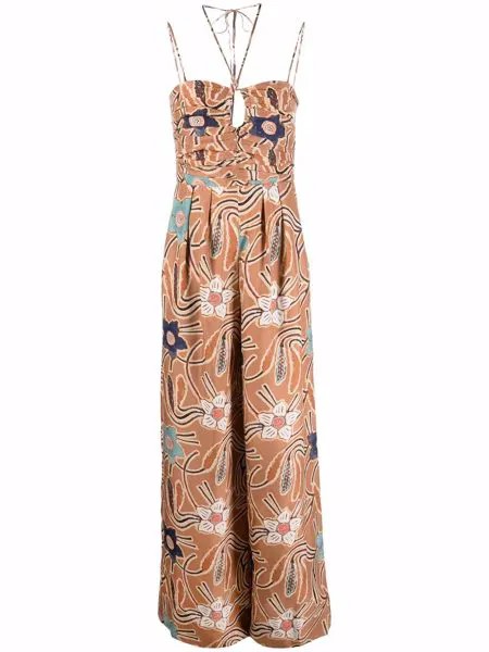 Ulla Johnson Khalida floral-print silk jumpsuit