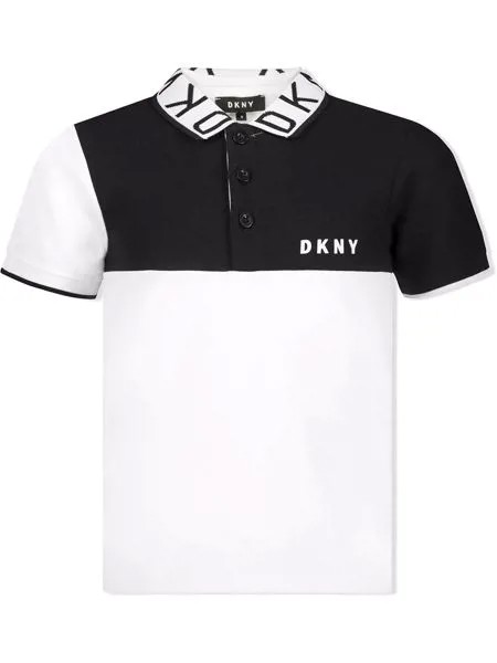 Dkny Kids рубашка поло в двух тонах