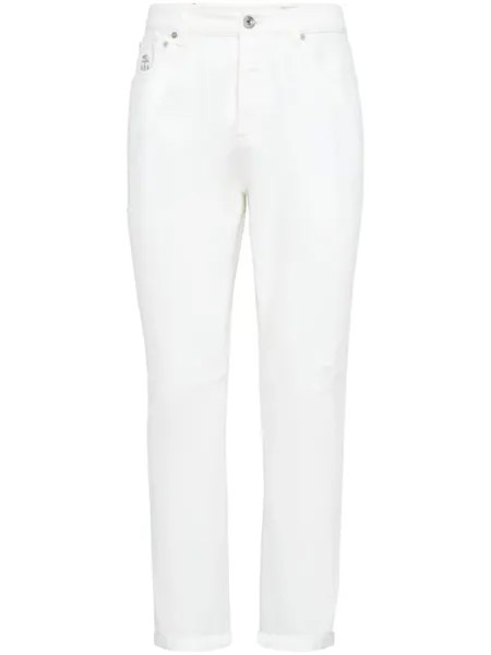 Brunello Cucinelli прямые джинсы, белый