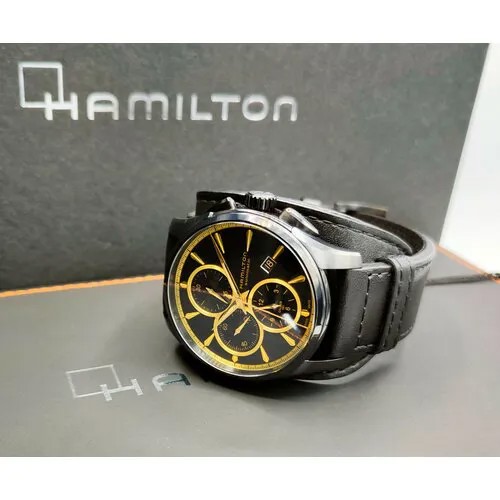 Наручные часы Hamilton Часы мужские Hamilton Jazzmaster Auto Chrono H32506730, черный