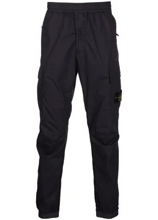 Stone Island спортивные брюки с нашивкой-логотипом