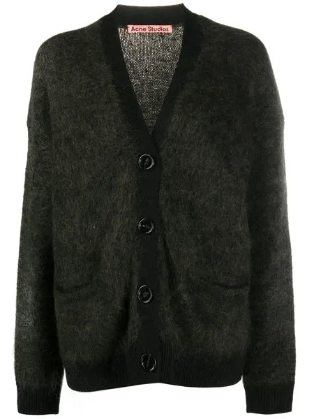 Acne Studios фактурный кардиган с V-образным вырезом
