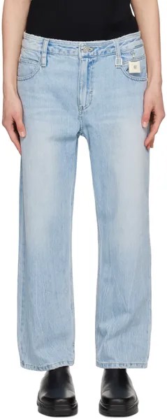 Синие джинсы с брелоком Wooyoungmi