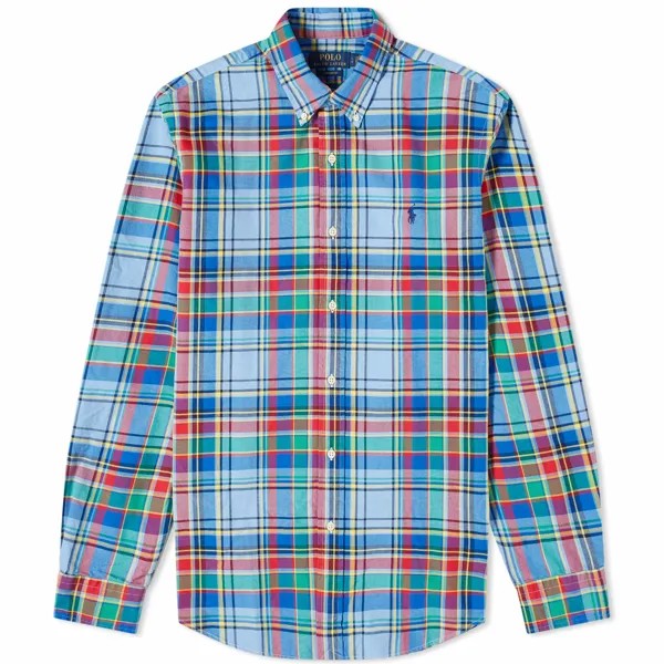 Рубашка Polo Ralph Lauren Plaid Check, цвет Blue & Red Multi