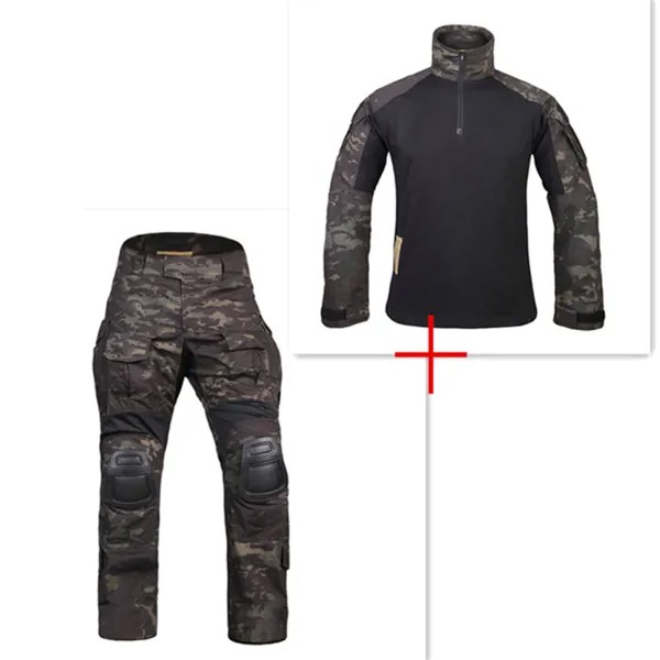 Новинка, G3 униформа, боевая рубашка, штаны с наколенниками, военная страйкбольная форма, тактический Пейнтбол, одежда для охоты, BDU Камуфляж