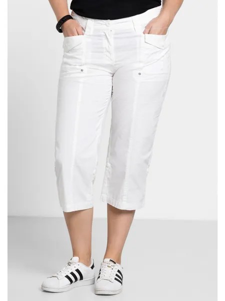 Брюки sheego 3/4 Hose, белый