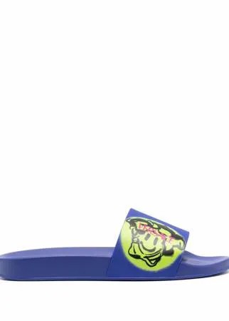 Versace шлепанцы с принтом Medusa