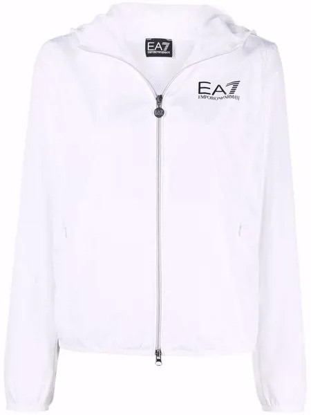Ea7 Emporio Armani куртка с капюшоном и логотипом