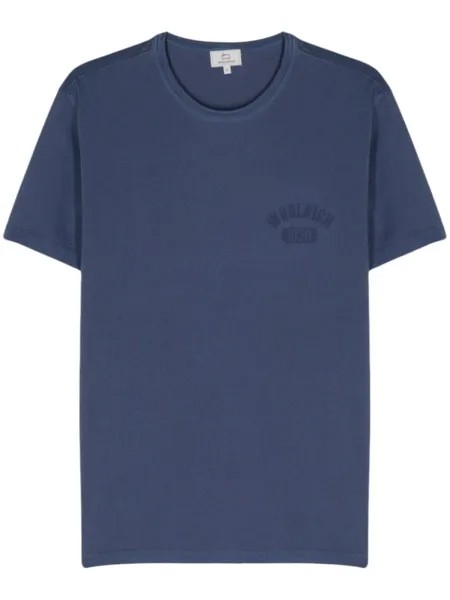 Woolrich футболка с логотипом, синий