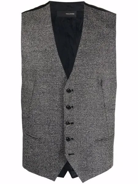 Tagliatore V-neck knitted waistcoat