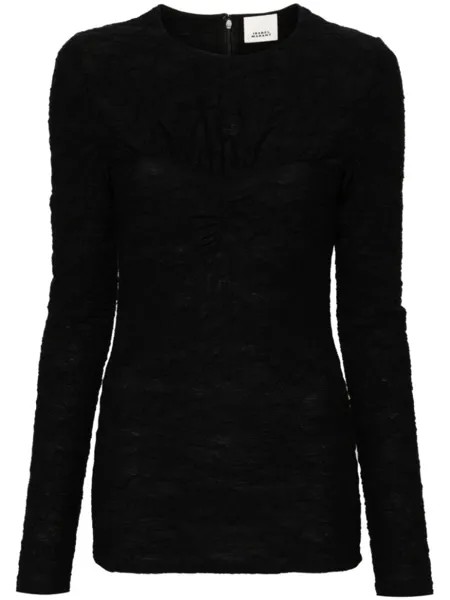 Футболка со сборками Floride ISABEL MARANT, черный