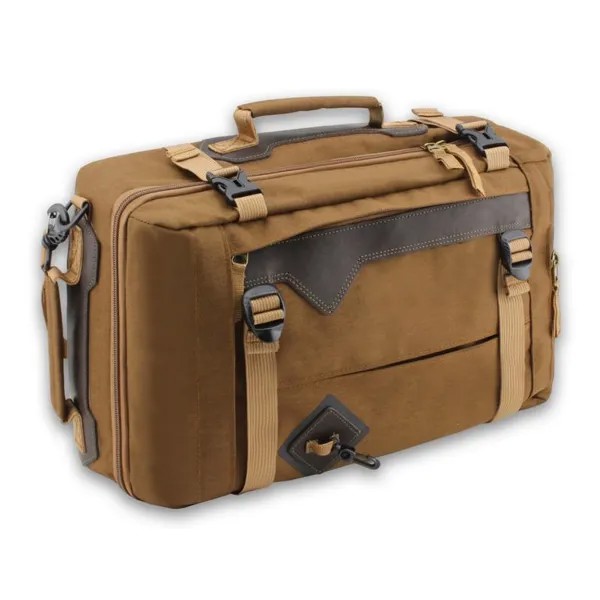 Дорожная сумка мужская Aquatic С-28К, коричневая, 26х45х12 см