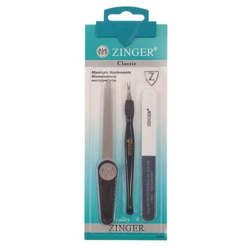 Набор ZINGER SIS-04, 3 предмета черный/серебристый