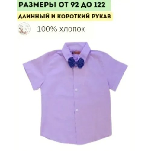 Рубашка, размер 86;92, фиолетовый