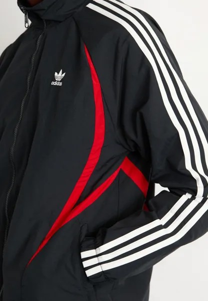 Спортивная куртка Archive adidas Originals, черная/лучше алая
