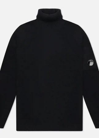 Мужской свитер C.P. Company Fleece Knit Roll Neck, цвет чёрный, размер 54