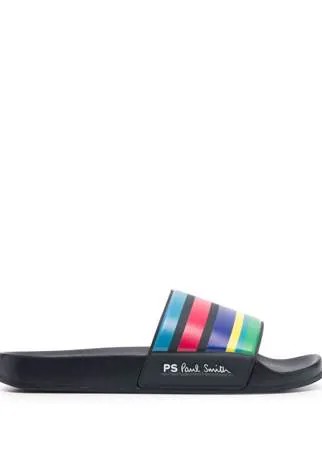 PS Paul Smith шлепанцы в полоску