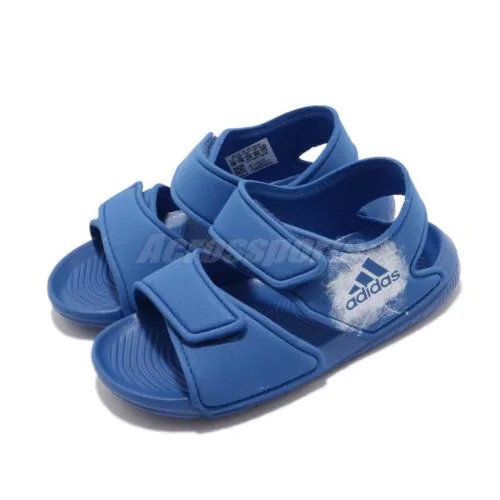 Adidas AltaSwim C Blue White Big Kid Junior Preschool Sandals Shoes BA9289