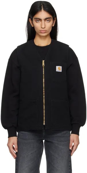 Черный жилет из дерева Carhartt Work In Progress, цвет Black aged canvas