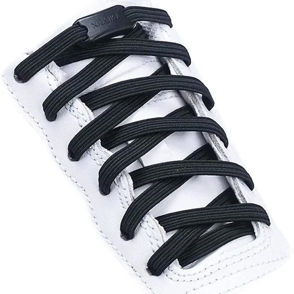 NO.8 2022 Новый No Tie Шнурки для обуви Эластичные шнурки Кроссовки Плоские шнурки без галстуков Дети Взрослые Быстрые ботинки кружева Резиновые ленты для обуви